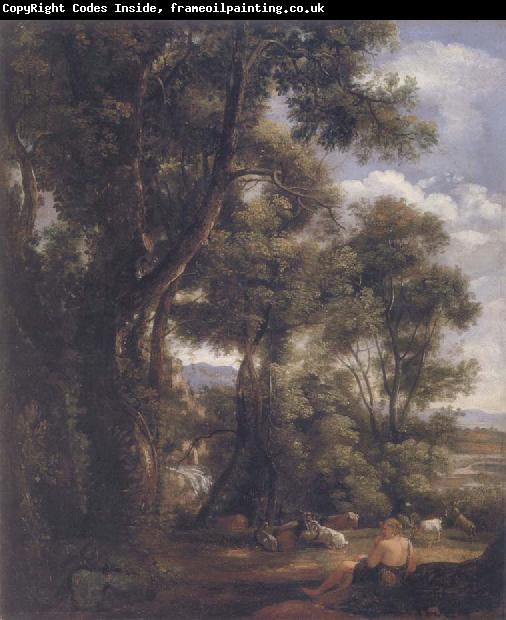 John Constable Landscape with goatherd and goats after Claude 1823